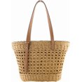 thumbnail image 1 of PIKADINGNIS Women Summer Beach Tote Bags Large Straw Bag Handwoven Rattan Shoulder Top-Handle Handbag, 1 of 4