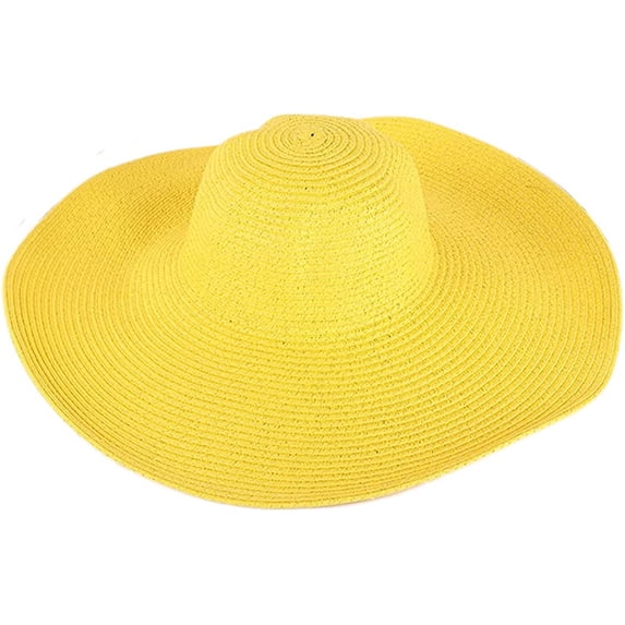 PIKADINGNIS Women Sun Hat Summer Straw Hat Floppy Beach Hat Wide Brim UV Protection Hats UPF 50+