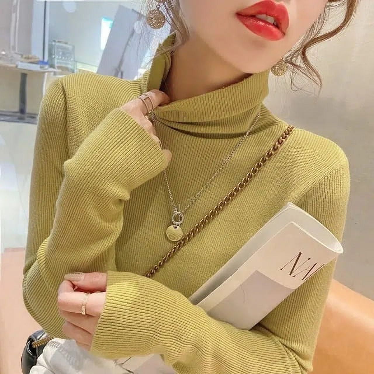 Fluffy Sweater Women Autumn Winter Plush Pullover Ladies Korean