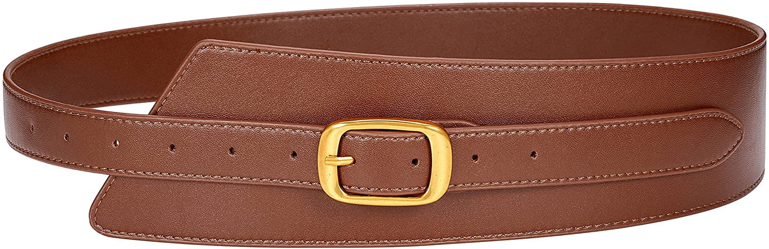 Vintage irregular waist belt Women Fashion Knot Belt for Dress Jeans Leather Tie Waist  main image 3