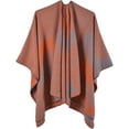 thumbnail image 1 of PIKADINGNIS Women Warm Shawls Open Front Sweater Cape Poncho Winter Wrap Blanket Cardigan Coat, 1 of 5