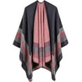 thumbnail image 1 of PIKADINGNIS Women Winter Shawl Wraps Warm Kinitted Poncho Large Sweater Open Front Cardigan Cape Thick Long Scarf, 1 of 5