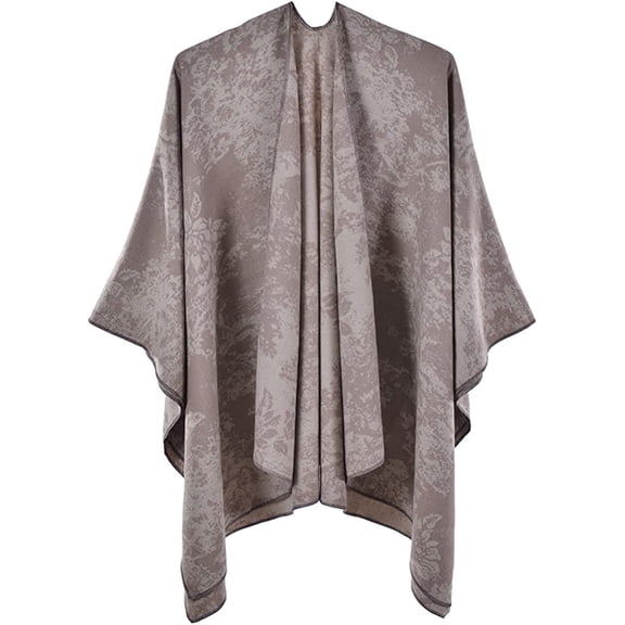 PIKADINGNIS Women Winter Shawl Wraps Warm Poncho Open Front Sweater Coat Scarf Blanket