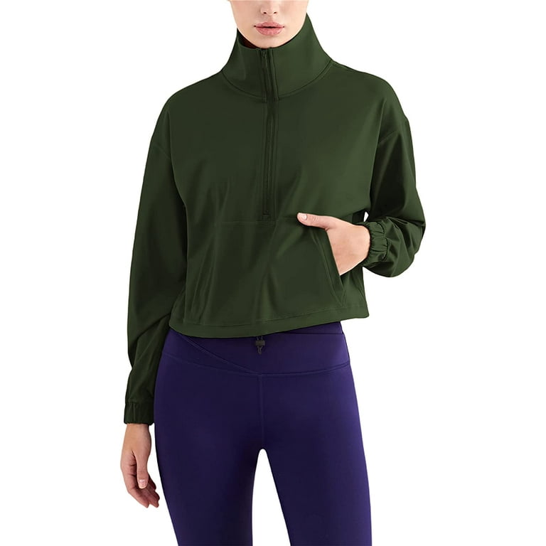 Cropped shop athletic jacket