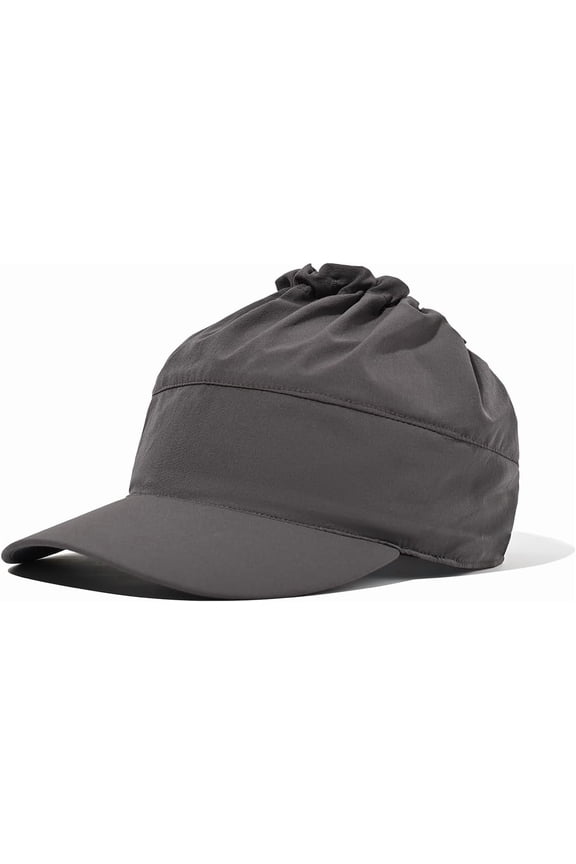 Women's Ponytail Baseball Cap Loincloth High Ponytail Snapback Curl Caps Outdoor Sport Yoga Messy Bun Ponycap