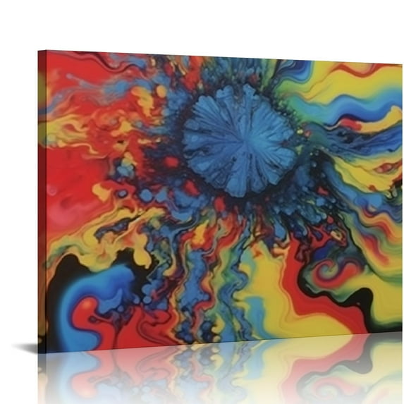 PIKWEEK Abstract Art Decor Canvas Poster Wall Art Decoration, Modern Abstract Graffiti Texture Painting Wall Decor Art, Living Room, Bedroom Decorative Painting