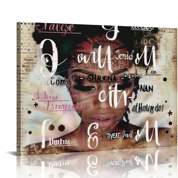 PIKWEEK African American Wall Art - Christian Gifts for Women, African Americans, Black women - Inspiration Black Art - spiritual Scripture Christian Wall Decor- Poster