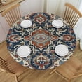 thumbnail image 1 of PIKWEEK Antique Oriental Turkish Persian Tablecloth Round Tablecloths Round Table Cover for Circular Table, 1 of 7