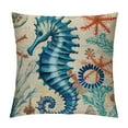 thumbnail image 1 of PIKWEEK  Beach/Coastal Throw Pillow Covers Sea Turtle/Sea Horse Cushion Cover Sea Theme Home Decorative Pillowcases for Sofa,Patio,Bedroom (Multi), 1 of 5