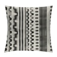 thumbnail image 1 of PIKWEEK  Boho Throw Pillow Covers Gray Striped Chenille Pillowcases Square Decorative Cushion Covers for Sofa Couch Bed Living Room Farmhouse Decor, 1 of 5