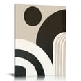 thumbnail image 1 of PIKWEEK  Boho Wall Art Prints Set of 3 Minimalist Geometric Line Art Abstract Mid Century Black Beige Boho Canvas Painting Modern Poster Wall Decor for Bedroom Living Room Office, 1 of 5