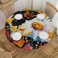 thumbnail image 1 of PIKWEEK  Butterfly Fitted Round Tablecloth with Elastic Edge Waterproof Table Cover Butterfly Table Cloths Modern Tables Decoration for Dining Table,Picnic,Party, 1 of 7
