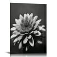 thumbnail image 1 of PIKWEEK  Canvas Print Wall Art Grayscale Black Rose Succulent Floral Plants Photography Realism Southwest for Living Room, Bedroom, Office, 1 of 4