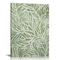 thumbnail image 1 of PIKWEEK  Canvas Print Wall Art Set Green White Tropical Island Palm Leaves Nature Wilderness Illustrations Modern Art Rustic Multicolor for Living Room, Bedroom, Office. 16x20 in, 1 of 4