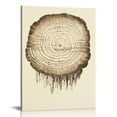 thumbnail image 1 of PIKWEEK  Canvas Tree Ring Wall Art, Pastel Gray Artwork, Minimalist Wall Art Wood Spirals Nature Drawings Abstract Modern Print Wall Decor for Living Room, Bedroom, Office, 1 of 4