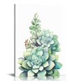 thumbnail image 1 of PIKWEEK Canvas Wall Art For Living Room Bathroom Wall Decor For Bedroom Kitchen Artwork Canvas Prints Green Plant Flowers Painting Modern Framed Office Home Decorations Family Picture, 1 of 4