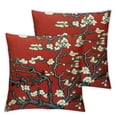 thumbnail image 1 of PIKWEEK  Cherry Blossom Throw Pillow Covers,Japanese Style Pillowcase Decorative Pillow for Sofa Living Room Bedroom Decor Soft Throw Pillow Case Home Decor  2pc, 1 of 6