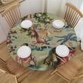 thumbnail image 1 of PIKWEEK Chinoiserie Ancient Folk Art Tablecloth Round Tablecloths Round Table Cover for Circular Table, 1 of 7