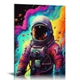 thumbnail image 1 of PIKWEEK  Colorful Astronaut Space Travel Pop Art Canvas Painting Posters and Prints Wall Art Pictures for Kid Room Home Decor Mural, 1 of 4