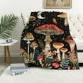thumbnail image 1 of PIKWEEK Cute Mushroom Throw Blanket Aesthetic,Witchy Gifts for Women,Gothic Gifts,Soft Cozy Warm Moth Witchy Plush Blanket Throw for Women Men Teens Girls Boys Mom, 1 of 6