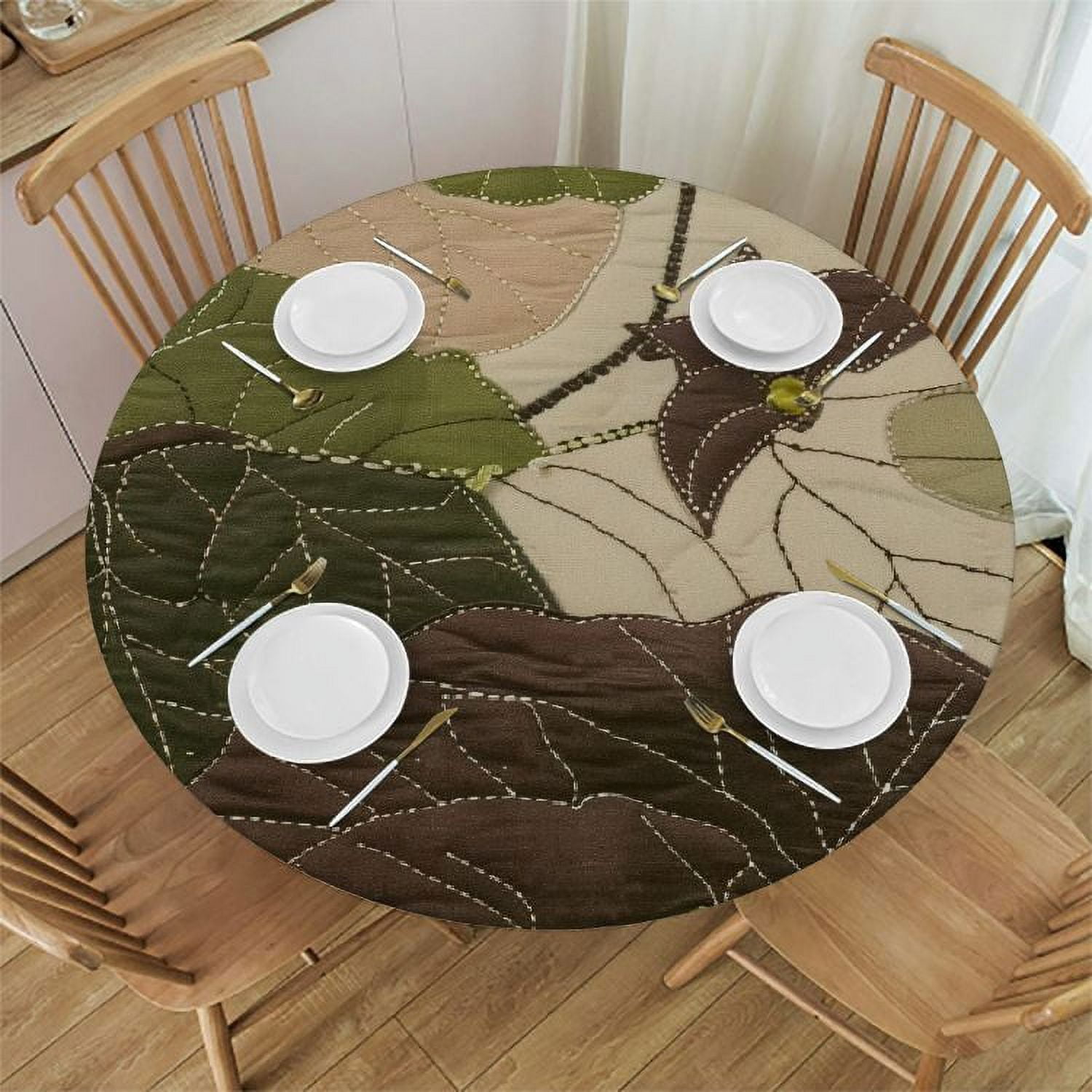 PIKWEEK Decorative Brown Decorative Floral, Leaf, , Tropical Table