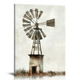 thumbnail image 1 of PIKWEEK  Farmhouse Wall Art Rustic Barn Windmill Cornfield Pictures Countryside Rural Landscape Painting Canvas Artwork Stretched and Framed Ready to Hang Home Decor, 1 of 5