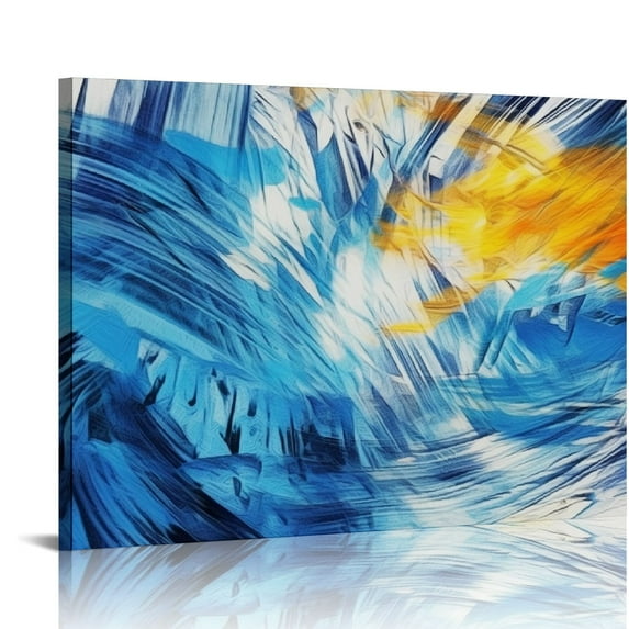 PIKWEEK Fractal Home Decor Abstract Wall Art Minimalist Print Large Abstract Art Modern Abstract Art Colorfu Poster for Room Aesthetics Canvas Wall Art Poster and Print 16x12in