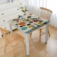 thumbnail image 1 of PIKWEEK Geometric Mid-Century Dot Collage Abstract Shapes Illustrations Modern Minimalist Chic Multicolor Tablecloths white, 1 of 7