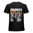 thumbnail image 1 of Wuche  Gorilla Fun and Cute Animal Graffiti, Designed Shirt, Art Display, T-shirt Lover Gift Casual Breathable Men, Women, Boys, Girls, Children Black, 1 of 4