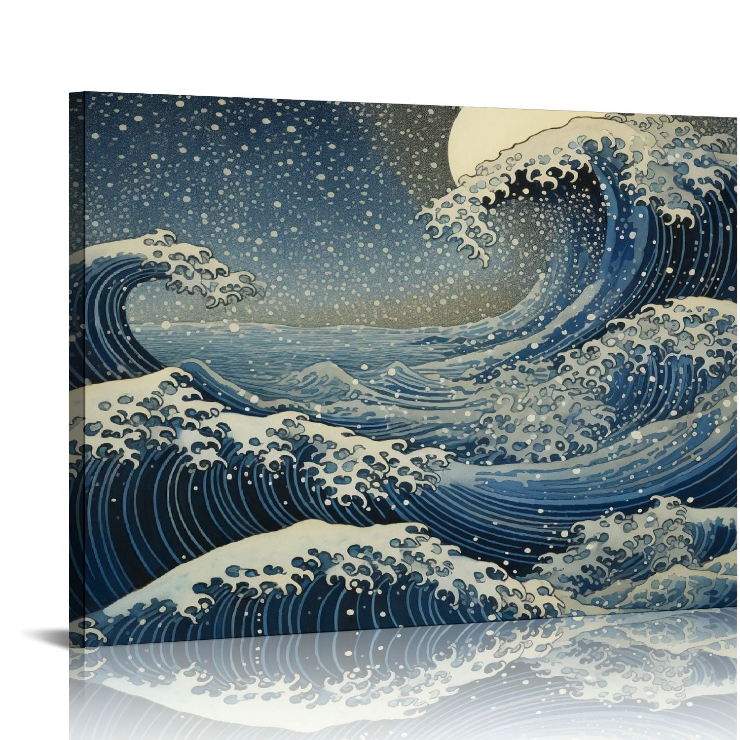 PIKWEEK Great Wave of Kanagawa Katsushika Hokusai Giclee Canvas Prints ...