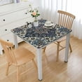 thumbnail image 1 of PIKWEEK Home Decor Decorative Boho Mandala Brown Circle Square Tablecloth white, 1 of 7