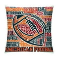 thumbnail image 1 of PIKWEEK Hopyeer Rustic Vintage Pillow Cover Funny Quote American&nbsp;Football Rugger Retro Spotted Board Design Cotton Linen Throw Pillow Case Sport Father Multiple specifications, 1 of 5