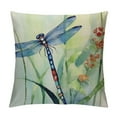 thumbnail image 1 of PIKWEEK  Ink Painting The Animal Dragonfly Throw Pillow Covers Case Cushion Cover Sofa Decorative Square (Dragonflies and Grass), 1 of 5