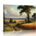 thumbnail image 1 of PIKWEEK  Landscape  Wall Decor Gallery Oil Paintings Vintage Trail Pictures Antique Canvas Prints Rural Scenery Hanging Art Decor Nature Wall Painting for Living Room Bedroom  12*16inch/16*20inch, 1 of 6