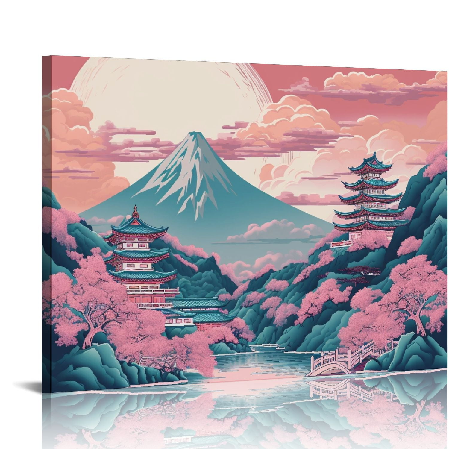 Wuche Landscape Wall Decor Japan Chureito Pagoda And Mt. Fuji In The