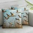 thumbnail image 1 of Wuche  Mallard Duck Throw Pillow Covers Set of 2 Duck Hunting Themed Pillow Covers for Kids Teens Mallard Duck Bird Cushion Cover Rustic Natural Lake Multiple specifications, 1 of 6