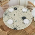 thumbnail image 1 of PIKWEEK  Mid-Century Modern Atomic Art Tablecloth Round Tablecloths Round Table Cover for Circular Table, 1 of 7