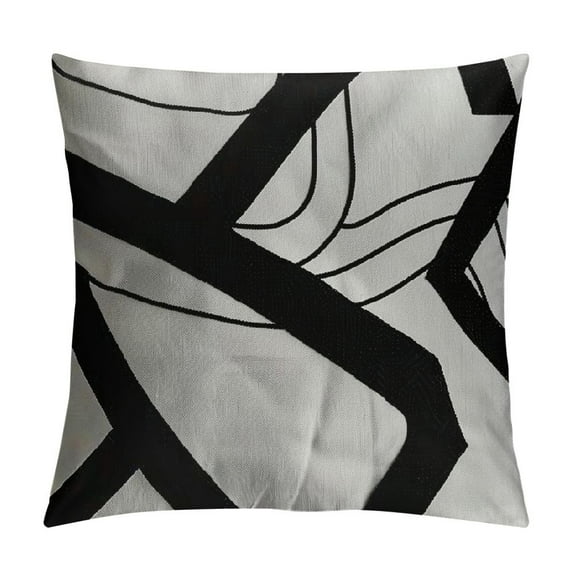 PIKWEEK Modern Abstract Decorative Throw Pillow Cover Square Cushion Case for Home Couch Sofa