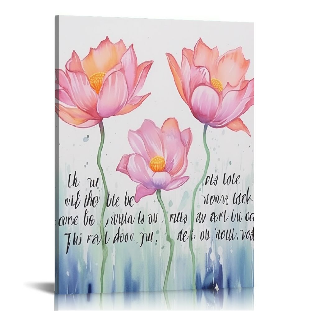 Wuche Motivational Buddha Quote Just Like the Lotus Canvas Wall Art ...