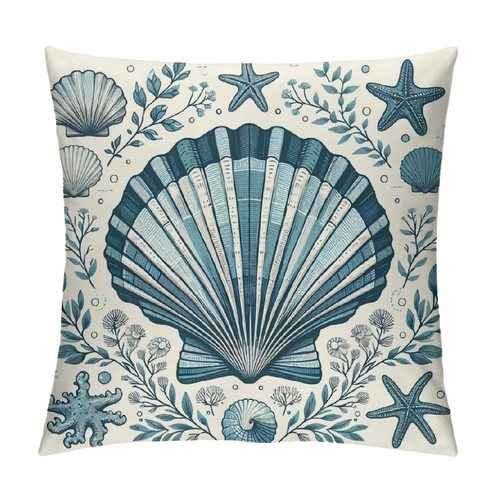 Photo inspiration: Nautical Coastal Throw Pillows Reference: Pikweek Nautical Coastal Throw Pillow Covers 18X18 Ocean Themed Beach