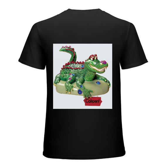 PIKWEEK New Orleans crocodile jewelry Florida crocodile souvenir, shirt design art display, T-shirt children's gift casual breathable men, women, boys and girls Black