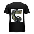 thumbnail image 1 of PIKWEEK New Orleans crocodile jewelry Florida crocodile souvenir, shirt design art display, T-shirt children's gift casual breathable men, women, boys and girls Black, 1 of 4