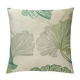 thumbnail image 1 of Wuche Nordic Style Blend Pillowcase with Ginkgo Leaf Pattern, Home Sofa Cushion Cover, Printed backrest Pillowcase, Invisible Zipper, Removable and Washable, 1 of 5