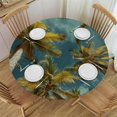 thumbnail image 1 of PIKWEEK Outdoor Picnic Camping and Indoor Kitchen Dining Party Palm Leaves Tablecloth White, 1 of 8