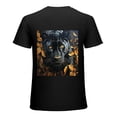 thumbnail image 1 of PIKWEEK  Panther Print Art, Design Shirt, Art Display, T-shirt Lover Gift Casual Breathable Men, Women, Boys, Girls, Children Black, 1 of 4