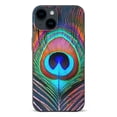 thumbnail image 1 of Wuche Peacock Blue Phone Case is a high-quality PC plastic protective case that is ultra-thin, shock-absorbing and non slip. Suitable for iPhone 14/iPhone 15 full range phone cases iPhone 14, 1 of 4