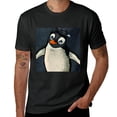 thumbnail image 1 of PIKWEEK Penguin pattern men's and women's T-shirt casual short sleeved, 1 of 3