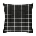 thumbnail image 1 of Wuche Personalized Black and White Check Gingham Grid Pattern Rectangle Decorative Pillowcases Retro Zippered Standard Pillow  One Sided Multiple specifications, 1 of 5