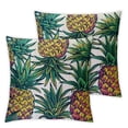 thumbnail image 1 of PIKWEEK Pillow Covers Summer Colorful Fresh Pineapple Tropical Fruit Cotton  Throw Pillow Case Cushion Cover Outdoor Home Couch Decorative Set of 2 Multiple specifications, 1 of 7
