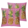 thumbnail image 1 of PIKWEEK Pillow Covers Summer Colorful Fresh Pineapple Tropical Fruit Cotton  Throw Pillow Case Cushion Cover Outdoor Home Couch Decorative Set of 2 Multiple specifications, 1 of 7